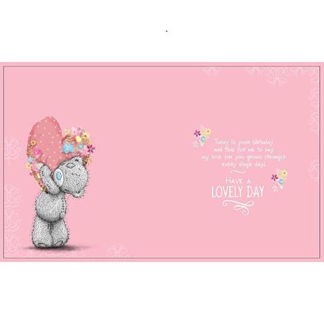 Wife Birthday Me to You Bear Luxury Card Extra Image 1